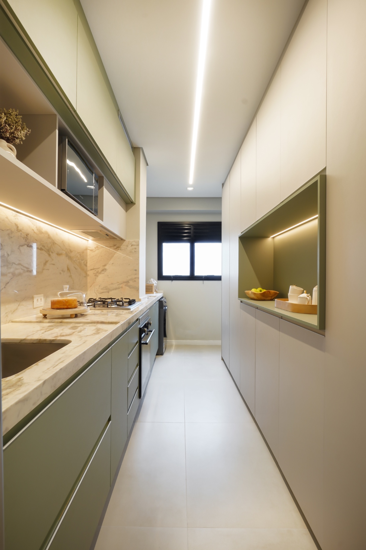 Cozinha em mármore, Interiores