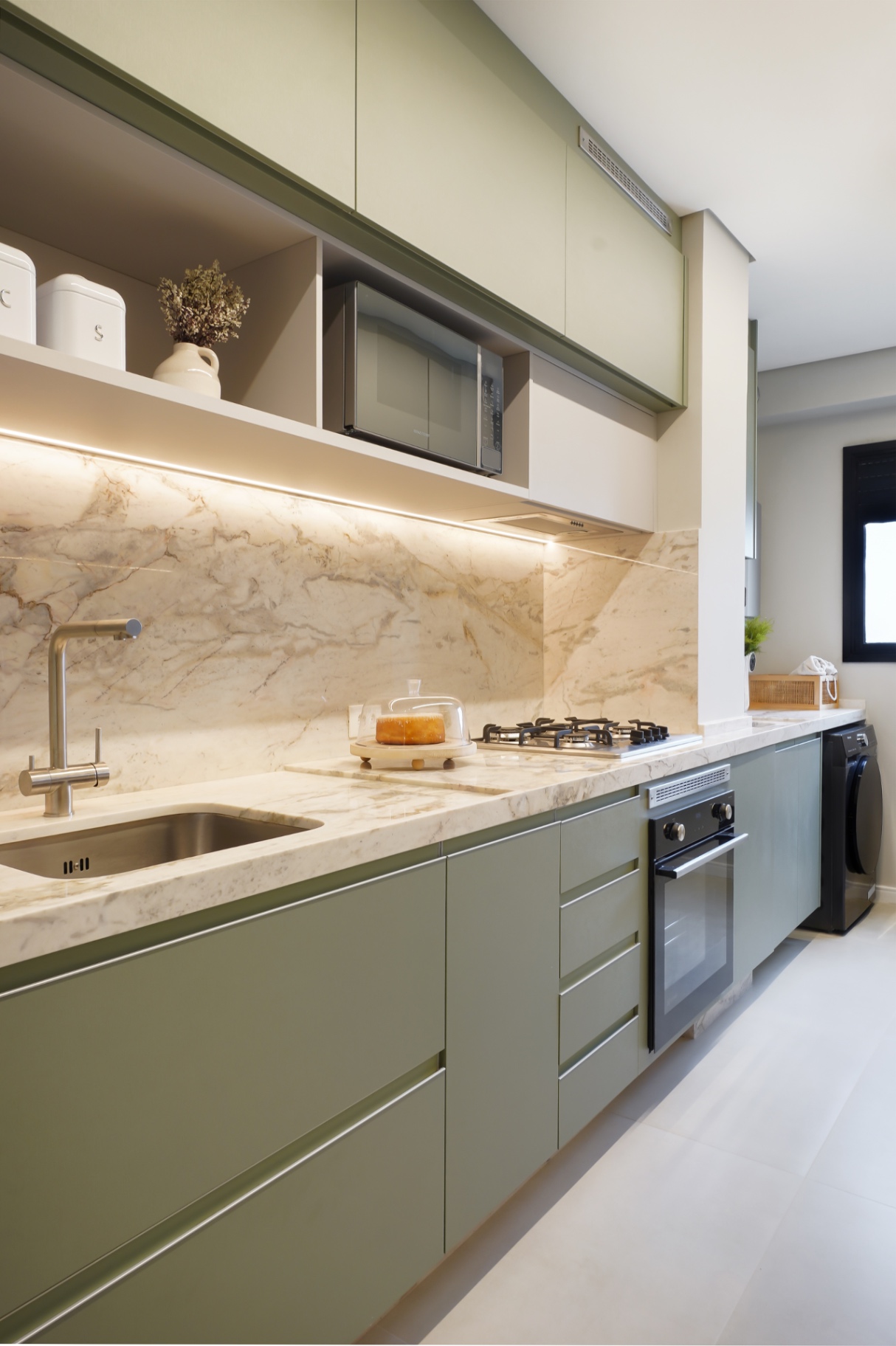 Cozinha greige, Interiores